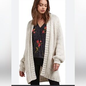 Volcom Knitstix Oversized Chunky Cardigan M/L